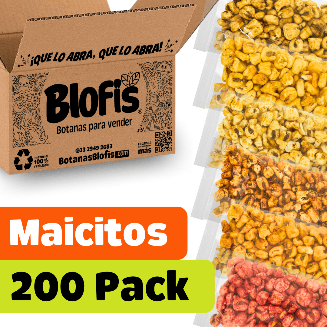 Maicitos inflados en pack múltiple, selección ideal para venta en tienditas