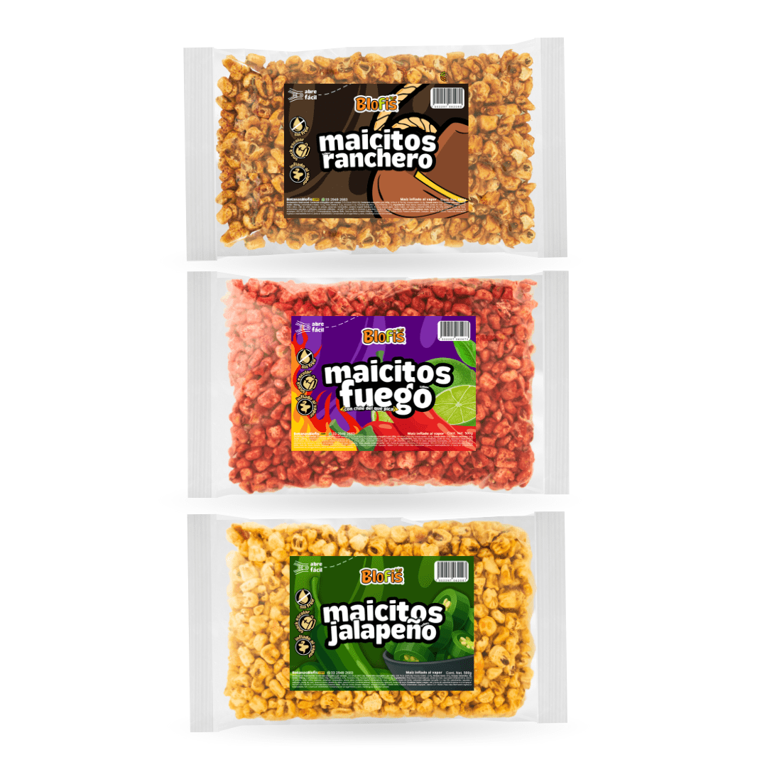 maicitos granel paquetes grandes mayoreo bolsas de 500 gramos maiz inflado granel