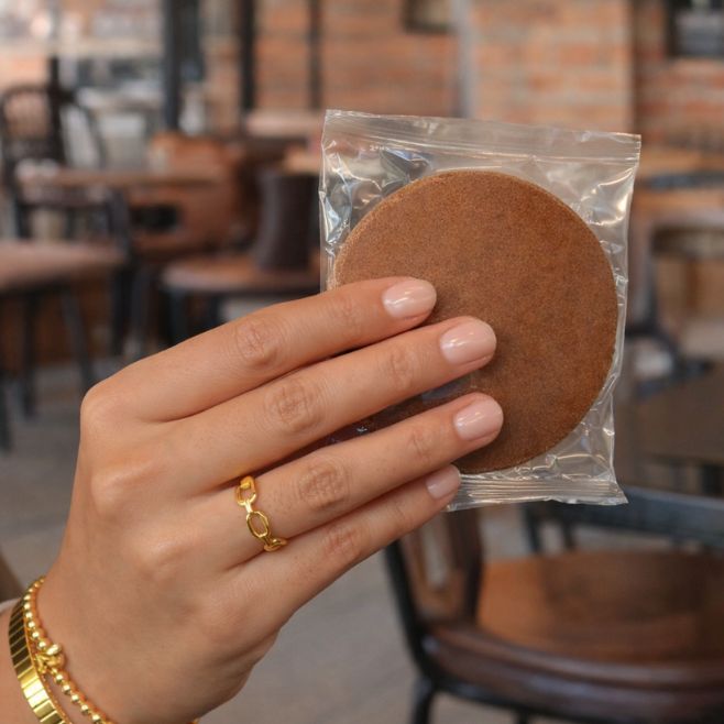 obleas de amaranto sabor chocolate presentacion de 30grs para vender en cafetería