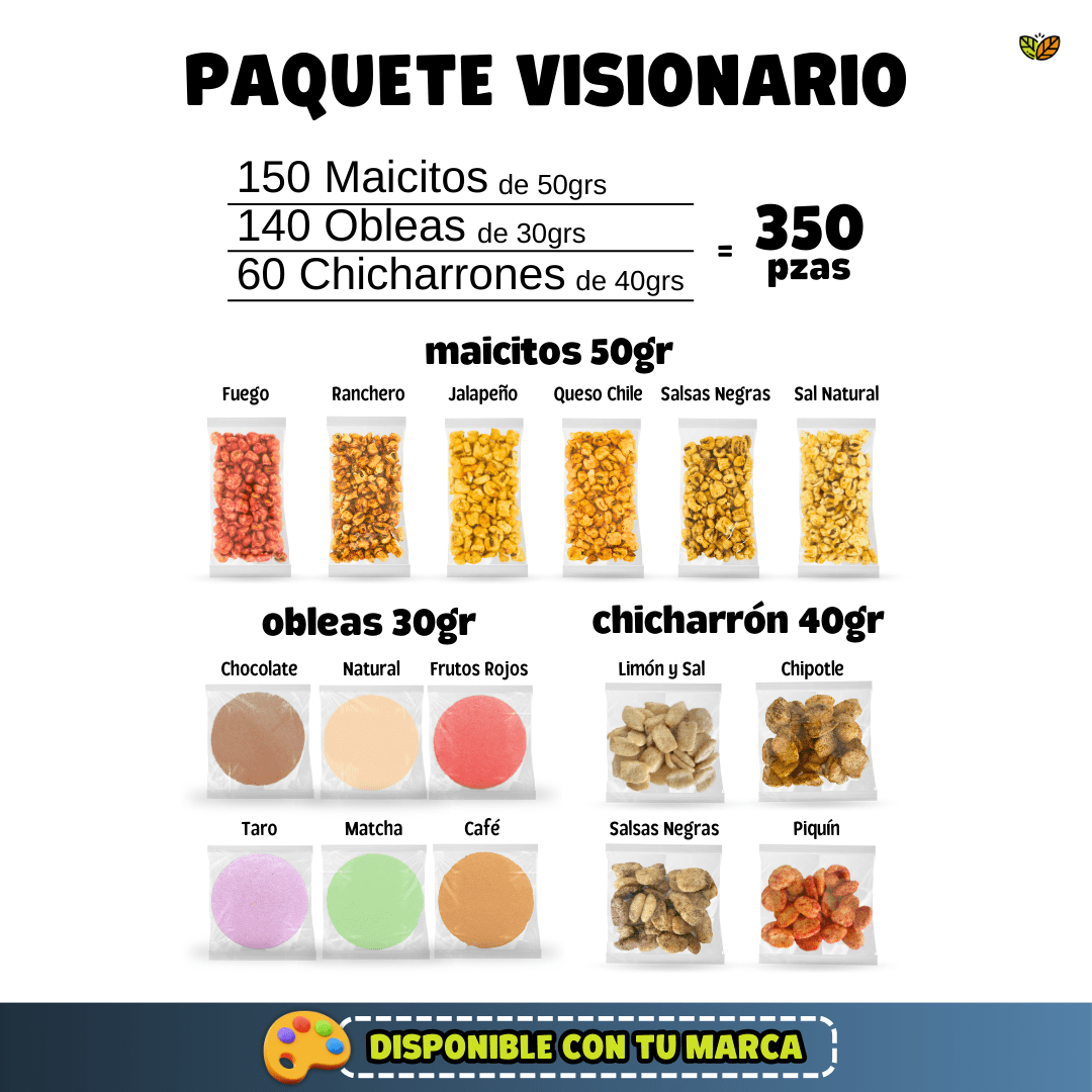 precios de mayoreo botana saludable snacks para vender fabrica de maicitos obleas de amaranto chicharron de garbanzo blofis