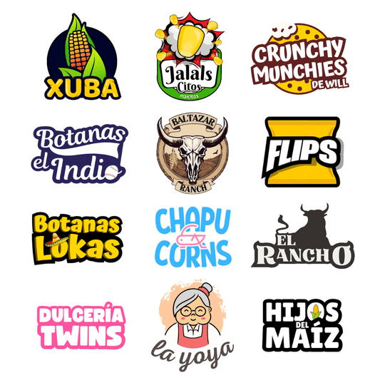 logotipos para marca de botanas