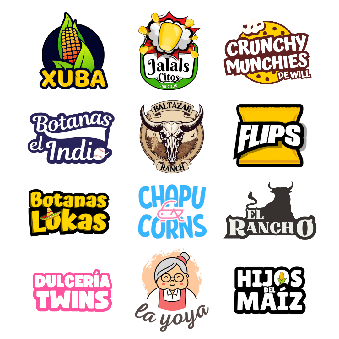 logotipos para marca de botanas