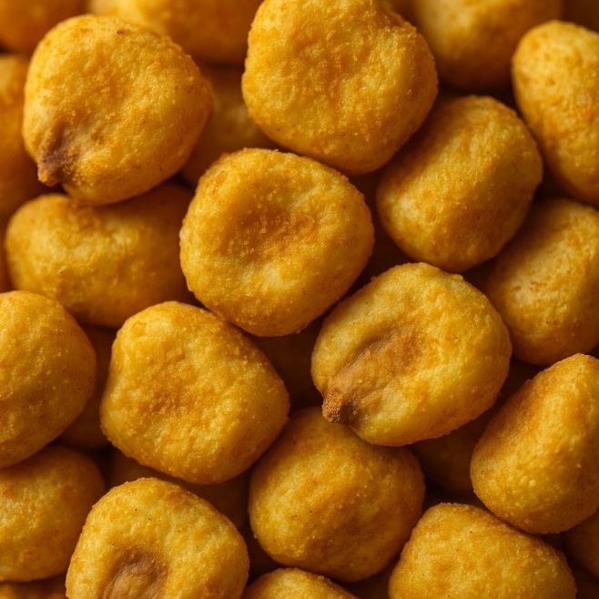 foto de cerca maicitos horneados sabor queso jalapeño