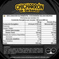 ingredientes y declaracion nutrimental del chicharron de garbanzo horneado sabor salsas negras botanas saludables blofis