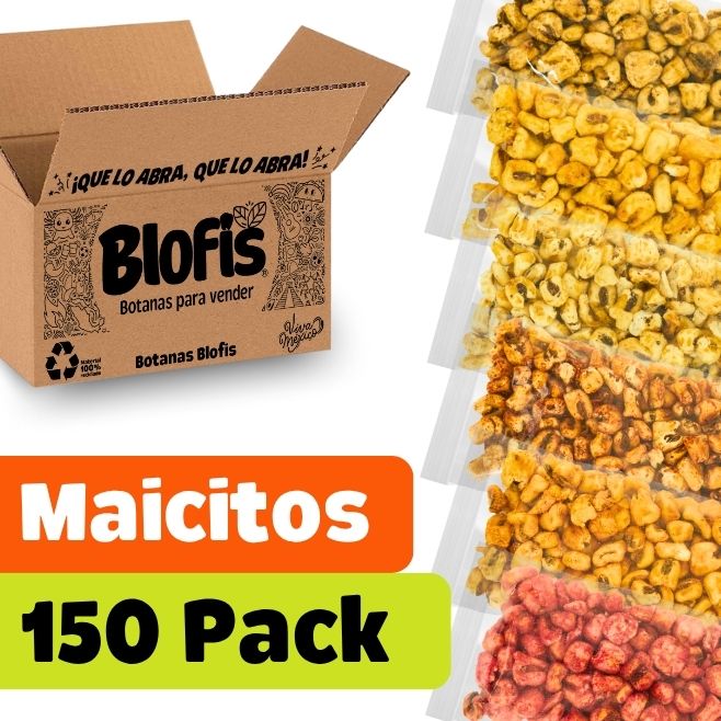 paquete en mayoreo maicitos saludables 150 pack