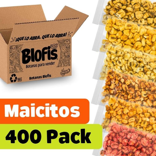 paquete mayoreo de maiz inflado al vapor 400 pack sin etiqueta