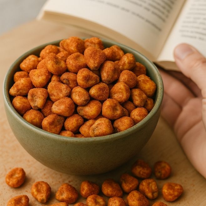 maicitos saludables sabor ranchero en tazón verde con un libro alado