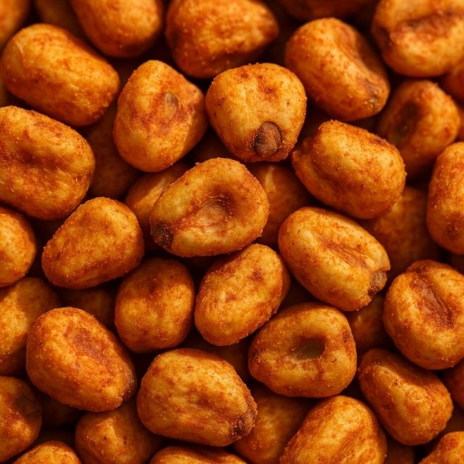 primer plano de maicitos sabor ranchero horneado