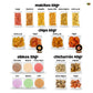 menu de botanas saludables para venta escolar healthy snacks blofis