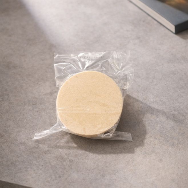obleas de amaranto sabor natural sobre mesa de piedra, snack saludable para venta escolar