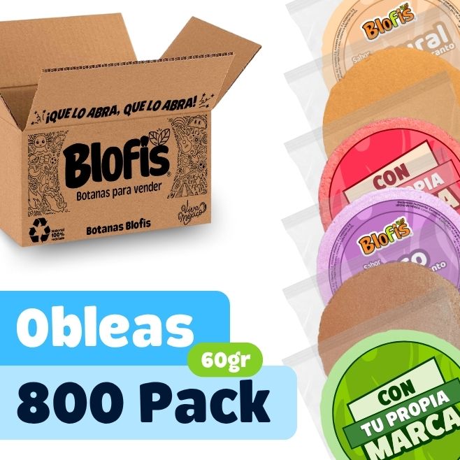 fabricante de obleas de amaranto en presentacion de 60 gramos para vender en cafeteria escolar