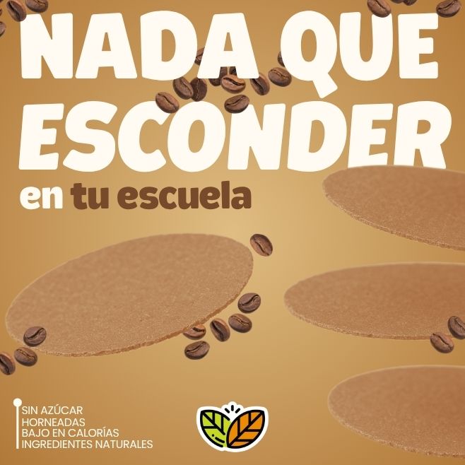 nada que esconder en tu escuela cuando vendes obleas de amaranto saludables