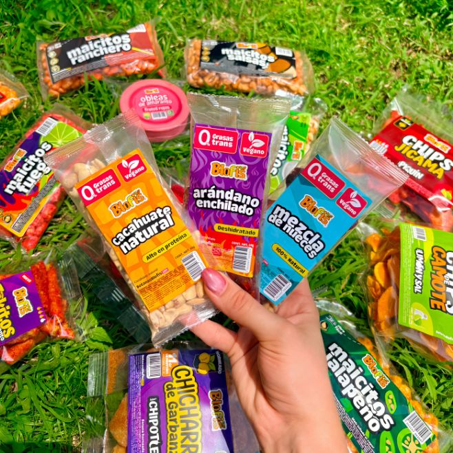 variedad de snacks blofis