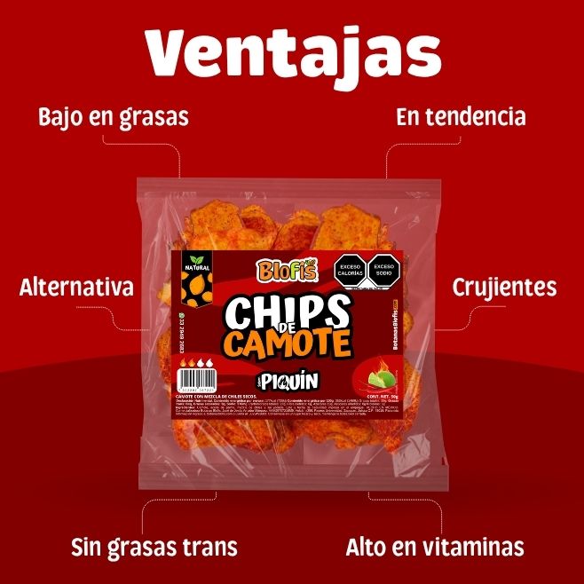 cuales son las ventajas de comer chips de camote bajo en grasas sin grasas trans y alto en vitaminas