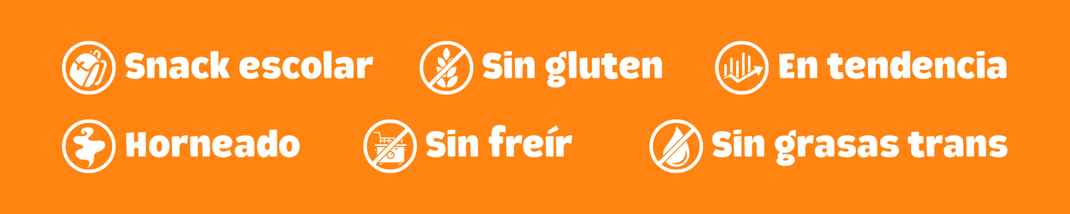Beneficios de los snacks escolares Blofis: sin gluten, horneados, sin freír, sin grasas trans, en tendencia y autorizados para escuelas. Opción saludable y práctica para cooperativas y tienditas.